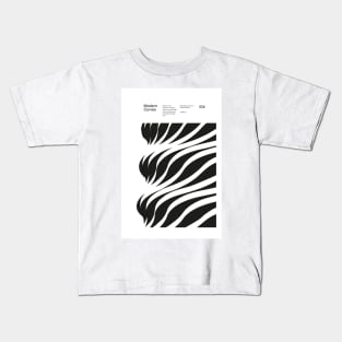 Modern Curves 04, Modern Architecture Design, minimalist Design, Modern Art, Typographic, Helvetica Kids T-Shirt